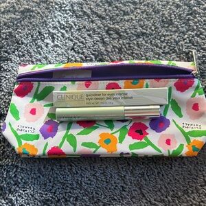 Clinique Quickliner and Mascara Bundle with Cosmetic Bag